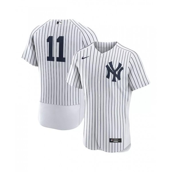New York Yankees #11 Anthony Volpe White Flex Base Stitched Jersey