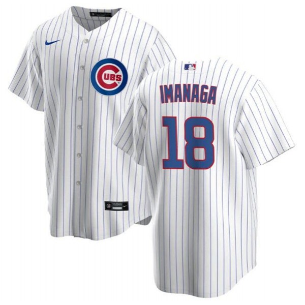 Chicago Cubs #18 Shōta Imanaga White Cool Base Stitched Jersey