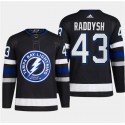 Tampa Bay Lightning #43 Darren Raddysh Black Alternate Premier Breakaway Stitched Jersey