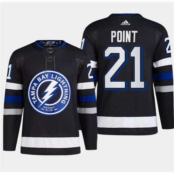 Tampa Bay Lightning #21 Brayden Point Black Alternate Premier Breakaway Stitched Jersey
