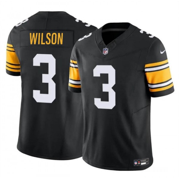 Pittsburgh Steelers #3 Russell Wilson Black F.U.S.E. Vapor Untouchable Limited Stitched Jersey