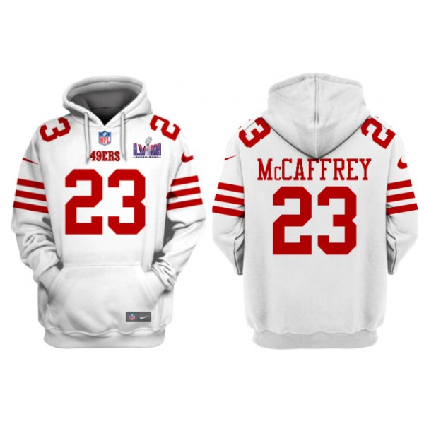 San Francisco 49ers Custom White Super Bowl LVIII Alternate Pullover Hoodie