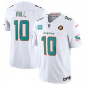 Miami Dolphins #10 Tyreek Hill White 2023 F.U.S.E. With 2-Star C Patch And John Madden Patch Vapor Limited Stitched Jersey
