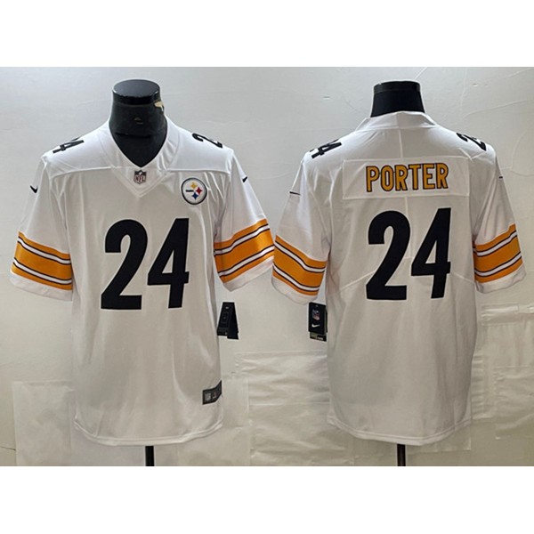Pittsburgh Steelers #24 Joey Porter Jr. White Vapor Untouchable Limited Stitched Jersey