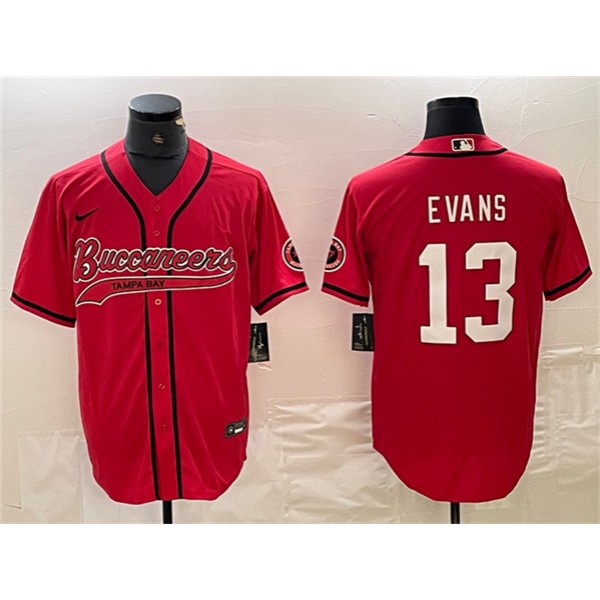 Tampa Bay Buccaneers #13 Mike Evans Red Cool Base Stitched Jersey