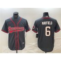 Tampa Bay Buccaneers #6 Baker Mayfield Grey Cool Base Stitched Jersey