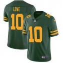 Green Bay Packers #10 Jordan Love Green Color Rush Vapor Limited Stitched Jersey