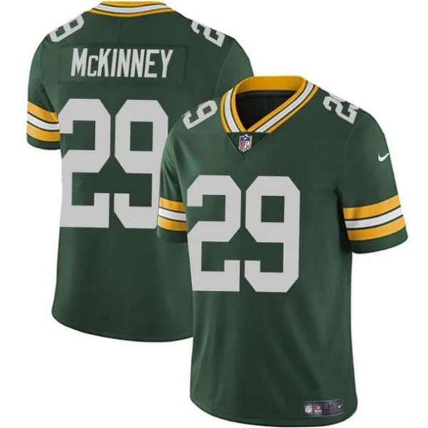 Green Bay Packers #29 Xavier McKinney Green Vapor Limited Stitched Jersey