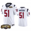 Houston Texans #51 Will Anderson Jr. White 2023 F.U.S.E. AFC South Champions Patch Vapor Untouchable Limited Stitched Jersey