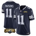 Dallas Cowboys #11 Micah Parsons Navy 2023 F.U.S.E. NFC East Champions Patch Stitched Jersey