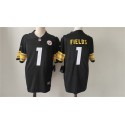 Pittsburgh Steelers #1 Justin Fields Black Vapor Untouchable Limited Stitched Jersey