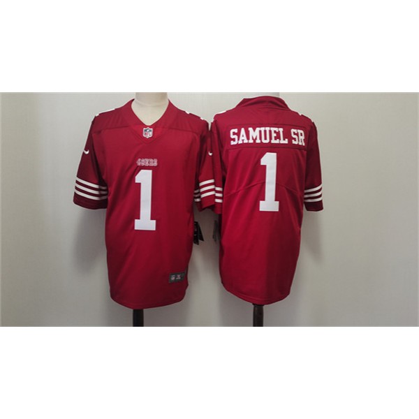 San Francisco 49ers #1 Deebo Samuel Red Vapor Untouchable Limited Stitched Jersey