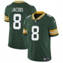 Green Bay Packers #8 Josh Jacobs Green Vapor Limited Stitched Jersey