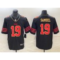 San Francisco 49ers #19 Deebo Samuel Black Gold Stitched Jersey