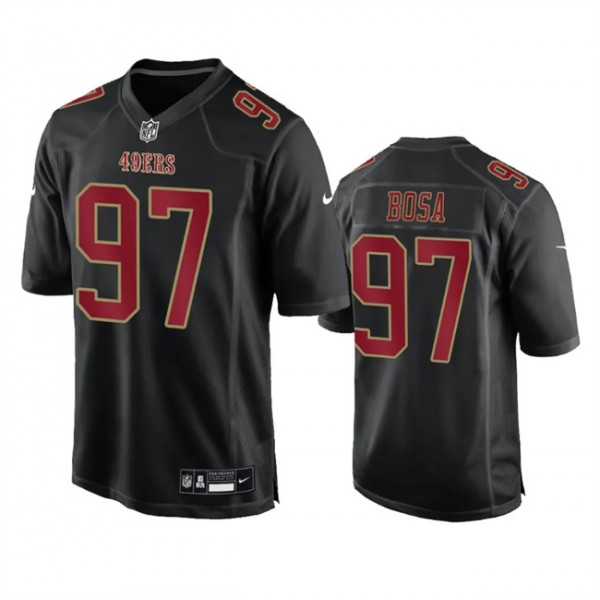 San Francisco 49ers #97 Nick Bosa Black Fashion Limited Stitched Game Jersey