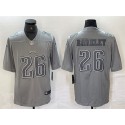 Philadelphia Eagles #26 Saquon Barkley Gray Atmosphere Fashion Stitched Jersey