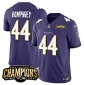 Baltimore Ravens #44 Marlon Humphrey Purple 2023 F.U.S.E. AFC North Champions Vapor Limited Stitched Jersey