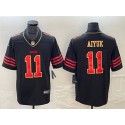 San Francisco 49ers #11 Brandon Aiyuk Black Gold Stitched Jersey