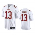 San Francisco 49ers #13 Brock Purdy White Fashion Limited Stitched Game Jersey