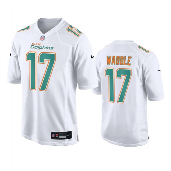 Miami Dolphins #17 Jaylen Waddle White Fashion Vapor Untouchable Stitched Jersey