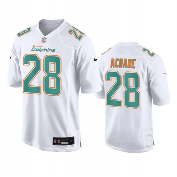 Miami Dolphins #28 De'Von Achane White Fashion Vapor Untouchable Stitched Jersey
