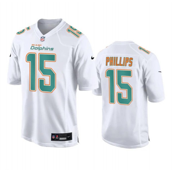 Miami Dolphins #15 Jaelan Phillips White Fashion Vapor Untouchable Stitched Jersey