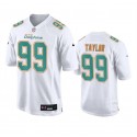 Miami Dolphins #99 Jason Taylor White Fashion Vapor Untouchable Stitched Jersey