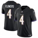 Baltimore Ravens #4 Zay Flowers Black 2023 F.U.S.E. Vapor Limited Stitched Jersey