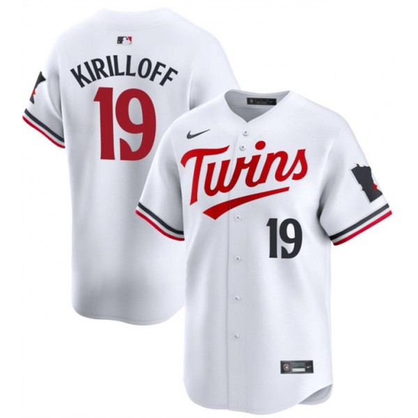 Minnesota Twins #19 Alex Kirilloff White 2024 Home Limited Stitched Jersey
