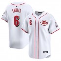 Cincinnati Reds #6 Jonathan India White Home Limited Stitched Jersey