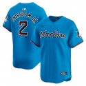 Miami Marlins #2 Jazz Chisholm Jr. Blue Limited Stitched Jersey