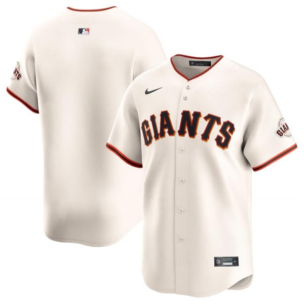 San Francisco Giants Blank Cream Home Limited Stitched Jersey
