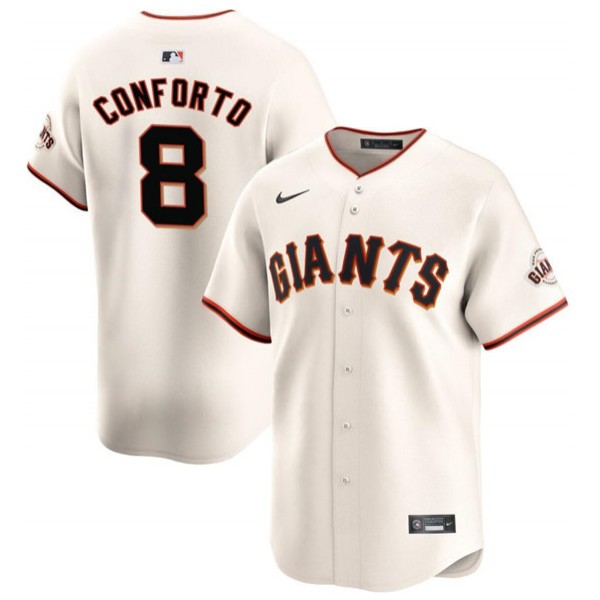 San Francisco Giants #8 Michael Conforto Cream Cool Base Stitched Jersey