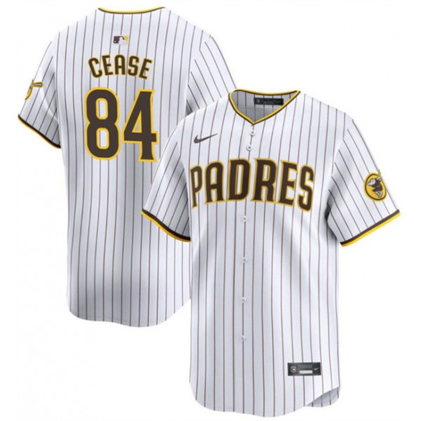 San Diego Padres #84 Dylan Cease White Home Limited Stitched Jersey