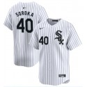 Chicago White Sox #40 Michael Soroka White Home Limited Stitched Jersey