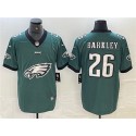 Philadelphia Eagles #26 Saquon Barkley Green Team Big Logo Limited Vapor Untouchable Limited Stitched Jersey
