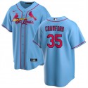 St. Louis Cardinals #35 Brandon Crawford Blue Cool Base Stitched Jersey