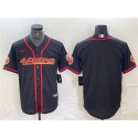 San Francisco 49ers Blank Black With Patch Cool Base Stitched Jersey