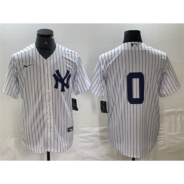 New York Yankees #0 Marcus Stroman White Cool Base Stitched Jersey