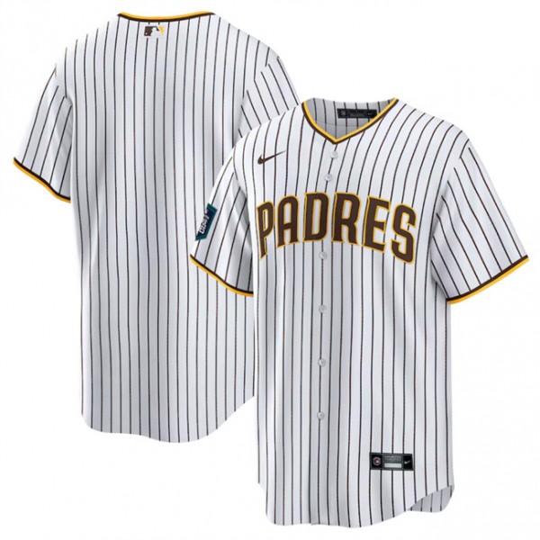 San Diego Padres Blank White 2024 World Tour Seoul Series Home Stitched Jersey