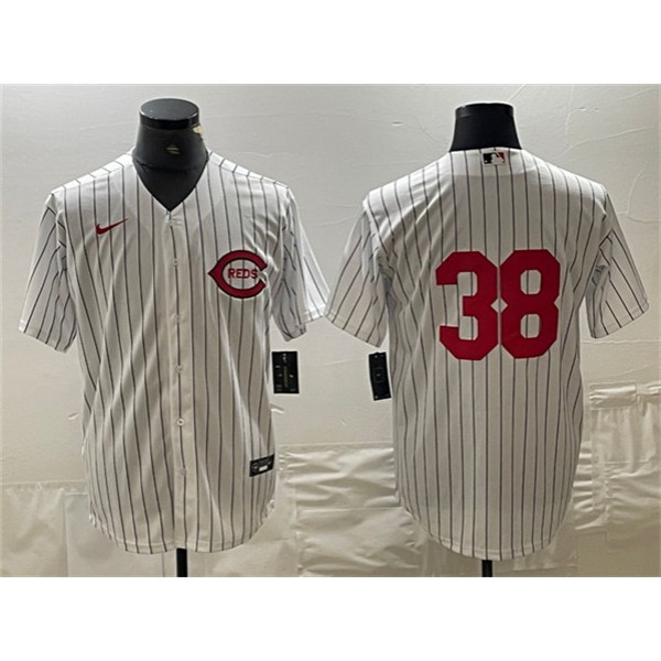 Cincinnati Reds #38 Jose Barrero White Field Of Dreams Stitched Jersey