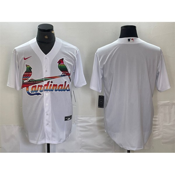 St. Louis Cardinals Blank White Cool Base Stitched Jersey