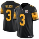 Pittsburgh Steelers #3 Russell Wilson Black Color Rush Vapor Untouchable Limited Stitched Jersey