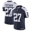 Dallas Cowboys #27 Royce Freeman Navy White Thnaksgiving Vapor Untouchable Limited Stitched Jersey