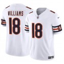Chicago Bears #18 Caleb Williams White 2024 Draft F.U.S.E. Vapor Stitched Jersey