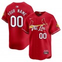 St. Louis Cardinals Custom Red 2024 City Connect Limited Stitched Jersey