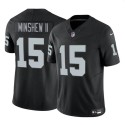 Las Vegas Raiders #15 Gardner Minshew II Black 2024 F.U.S.E. Stitched Jersey