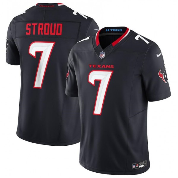 Houston Texans #7 C.J. Stroud Navy 2024 Vapor F.U.S.E. Limited Stitched Jersey