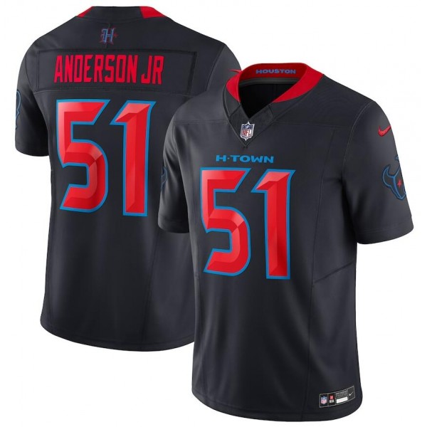 Houston Texans #51 Will Anderson Jr. Navy 2024 2nd Alternate F.U.S.E Vapor Stitched Jersey
