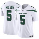 New York Jets #5 Garrett Wilson White 2023 F.U.S.E. Vapor Untouchable Limited Stitched Jersey